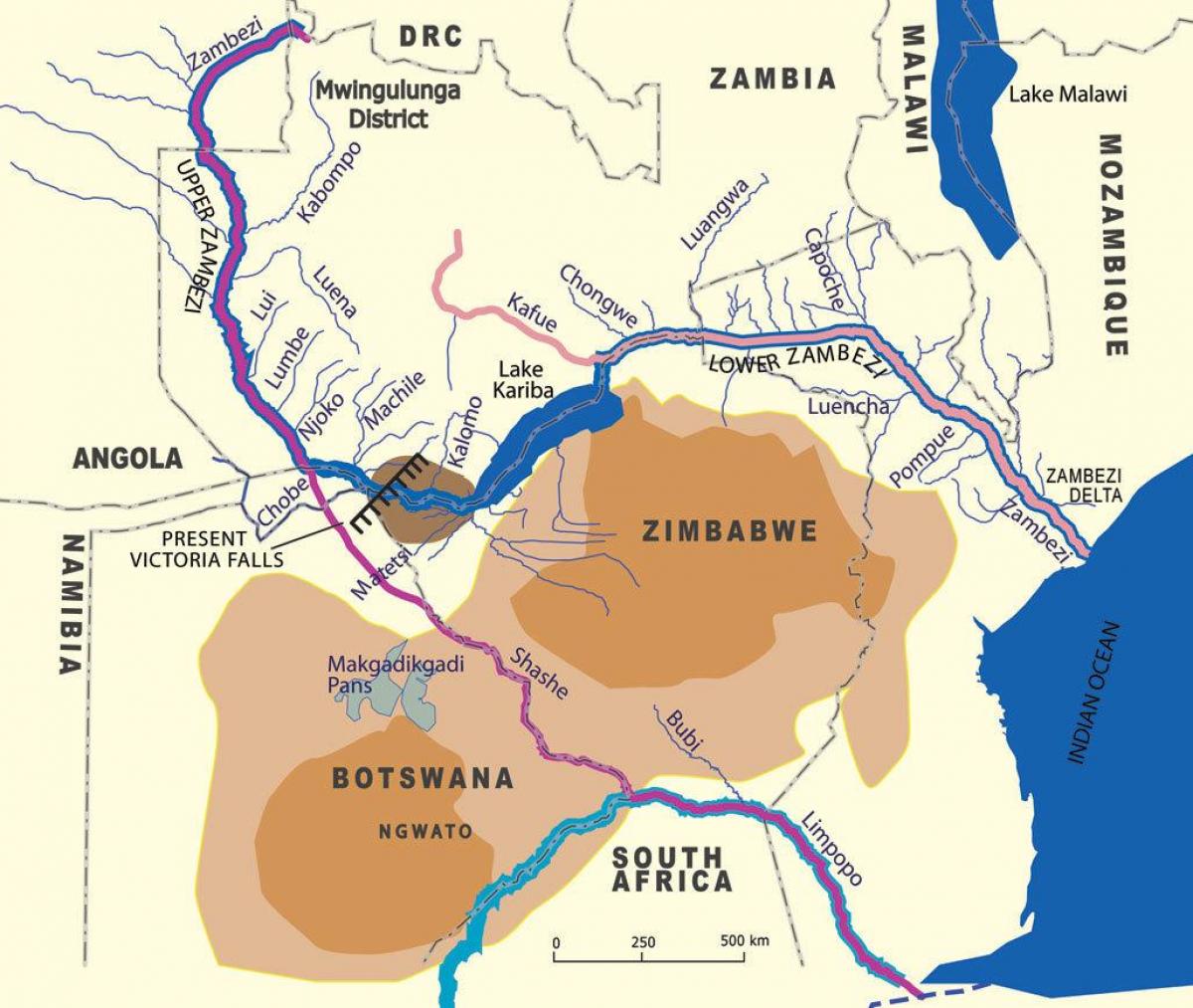 Žemėlapis geologinių zambi