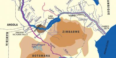 Žemėlapis geologinių zambi