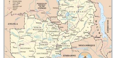 Žemėlapis iš kelių zambi