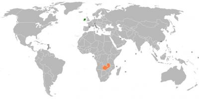 Zambijos pasaulio žemėlapis
